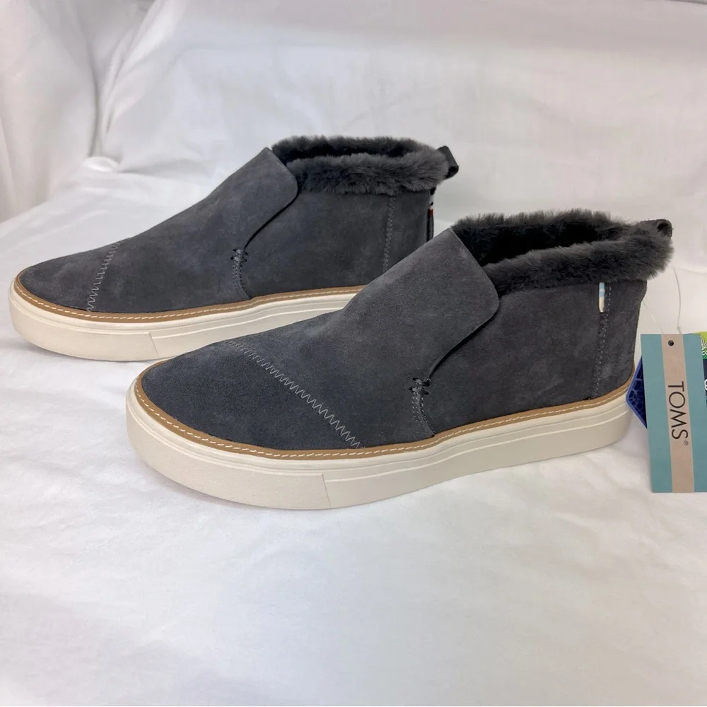 NWT TOMS Ortholite Paxton Sneaker in color Forged Iron Grey. - Picture 2 of 12